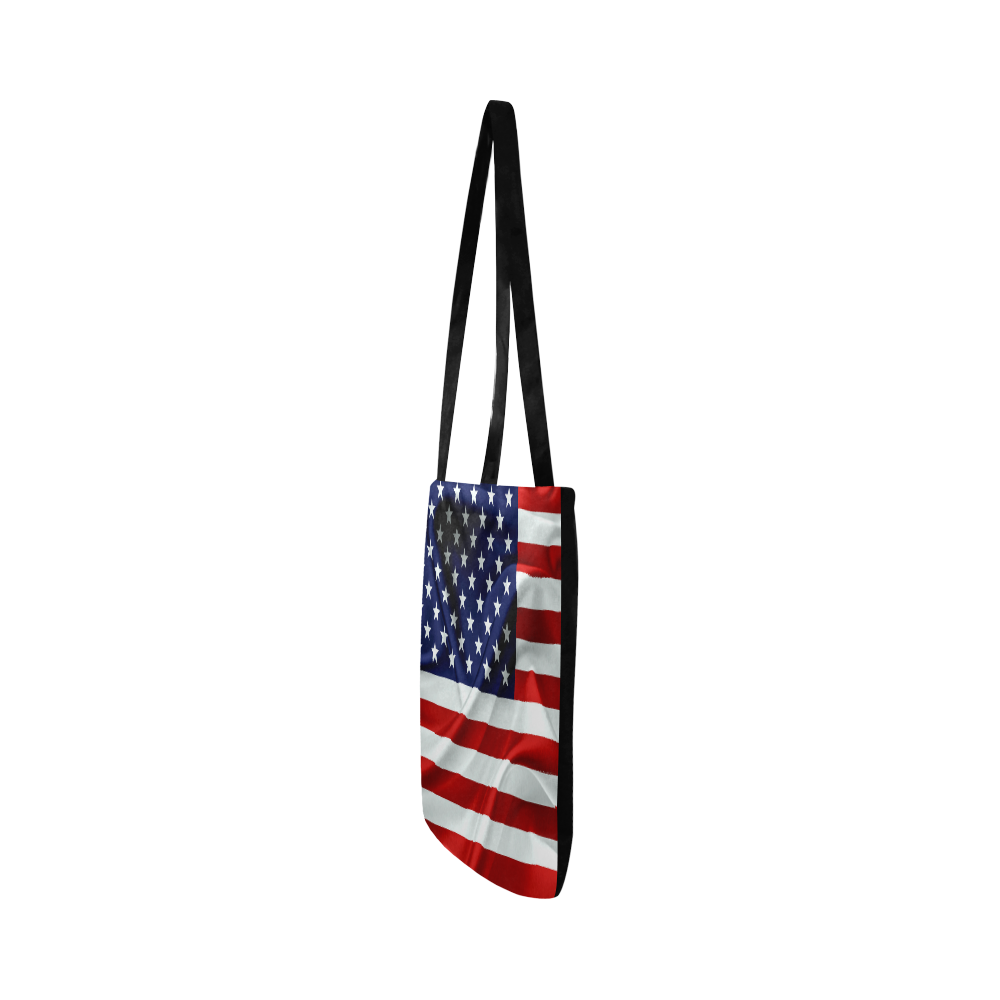 America Flag Banner Patriot Stars Stripes Freedom Reusable Shopping Bag Model 1660 (Two sides)
