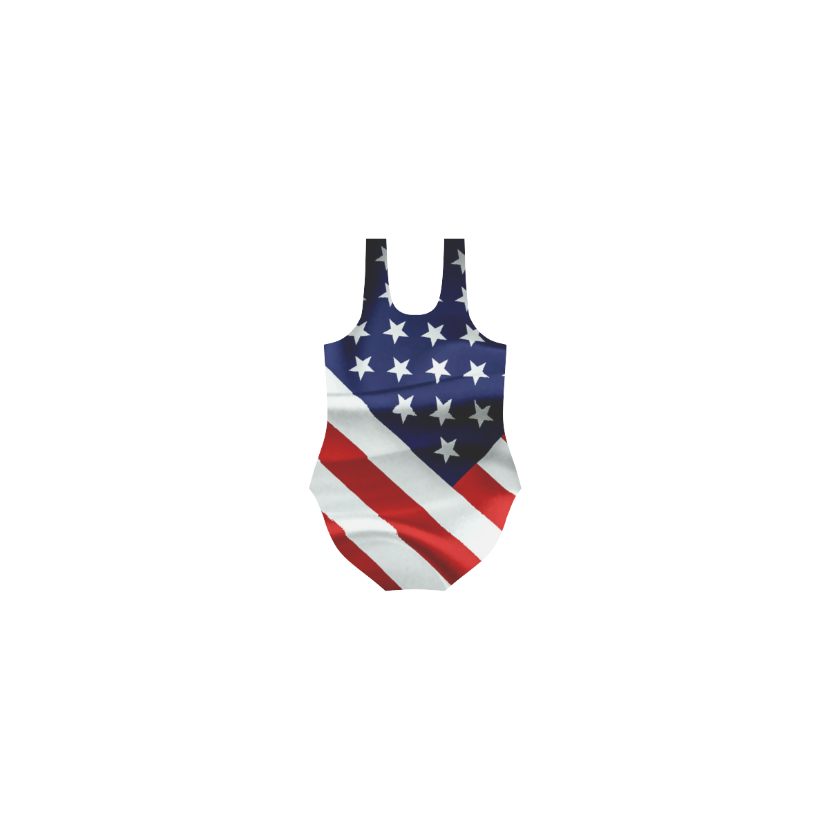 America Flag Banner Patriot Stars Stripes Freedom Vest One Piece Swimsuit (Model S04)