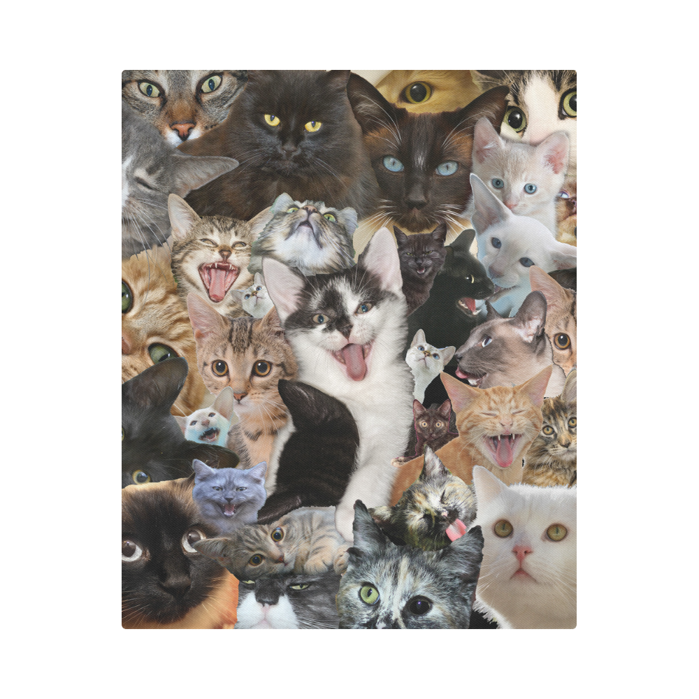 Crazy Kitten Show Duvet Cover 86"x70" ( All-over-print)