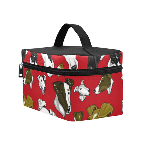 SFT - red Cosmetic Bag/Large (Model 1658)