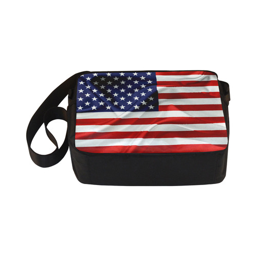 America Flag Banner Patriot Stars Stripes Freedom Classic Cross-body Nylon Bags (Model 1632)