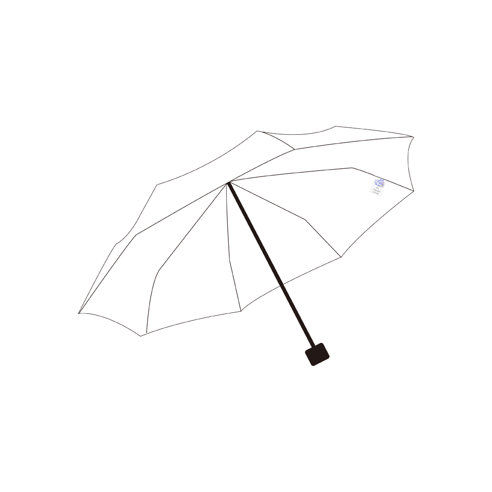 logo tag Private Brand Tag on Umbrella Ribs (3cm X 4cm)