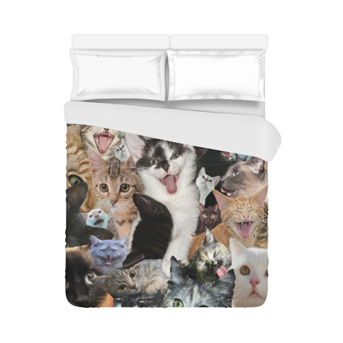 Crazy Kitten Show Duvet Cover 86"x70" ( All-over-print)