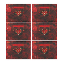 Beautiful heart Placemat 14’’ x 19’’ (Set of 6)