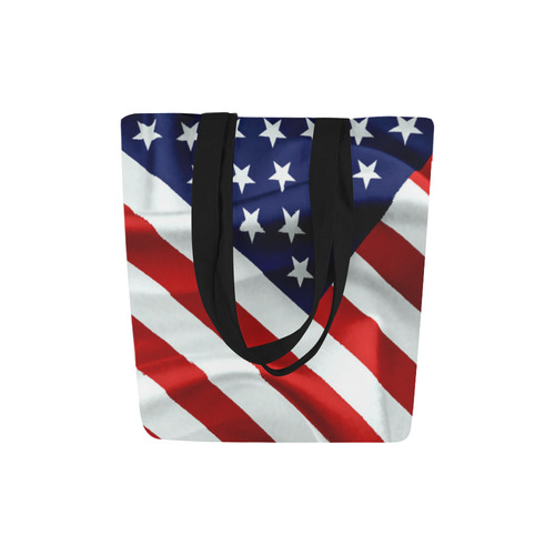 America Flag Banner Patriot Stars Stripes Freedom Canvas Tote Bag (Model 1657)
