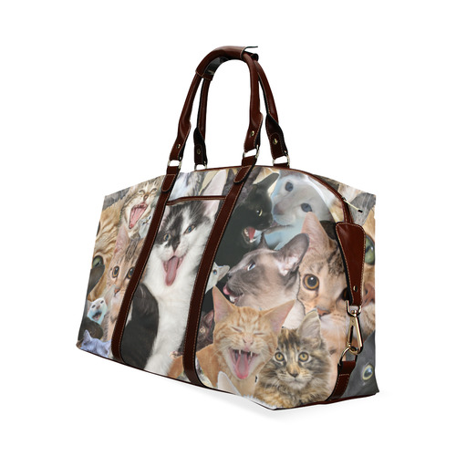 Crazy Kitten Show Classic Travel Bag (Model 1643) Remake