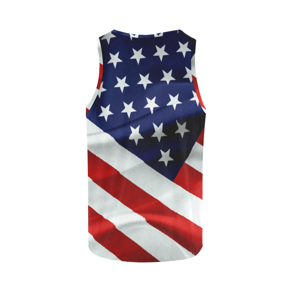 America Flag Banner Patriot Stars Stripes Freedom All Over Print Tank ...