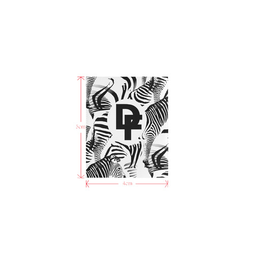 DF Zebra Logo Private Brand Tag on Beach Mat (4cm X 5cm)