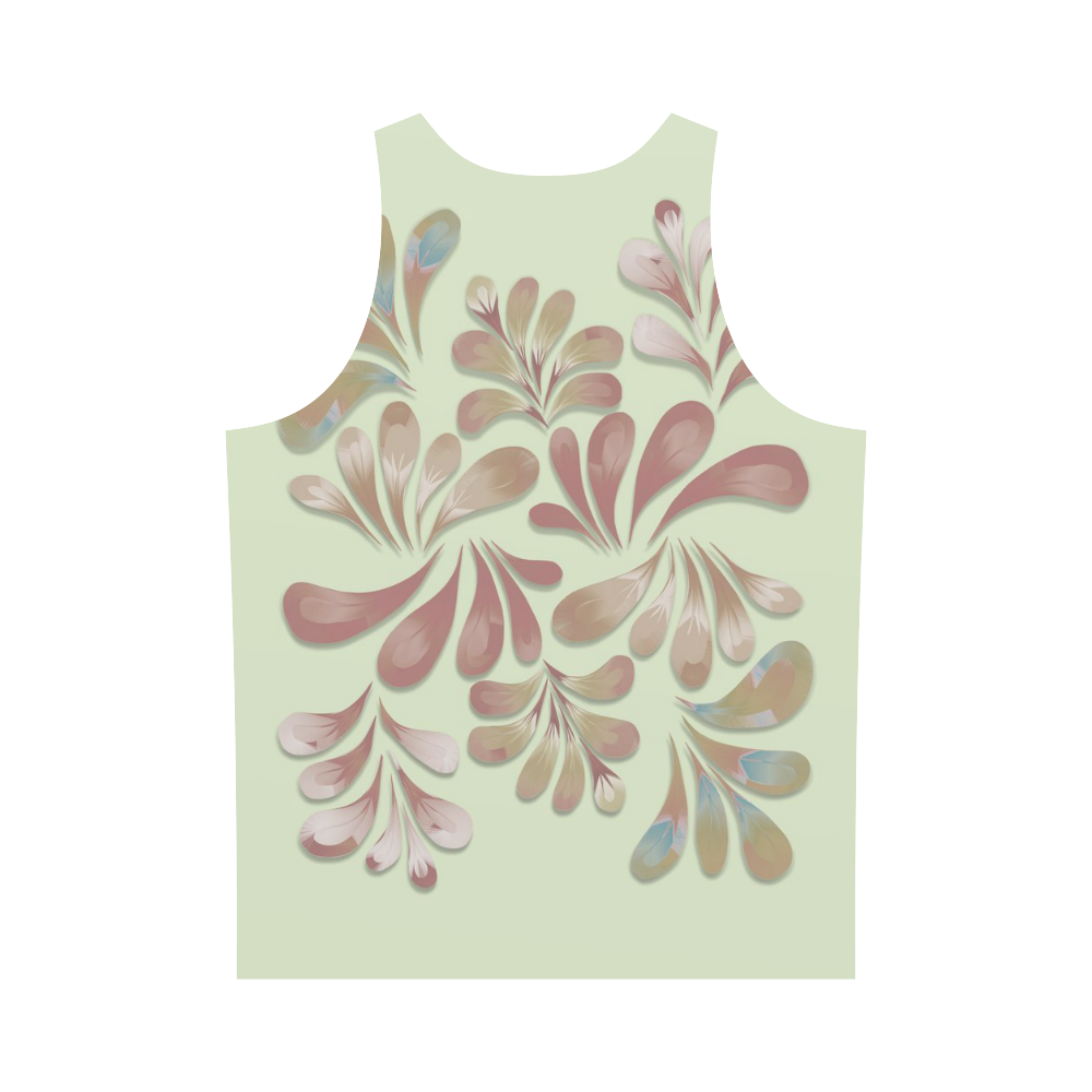 Pastel Floral Dance Pattern All Over Print Tank Top for Men (Model T43)