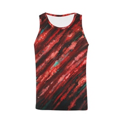 Bloody horror motion, oil abstract painting All Over Print Tank Top for Men (Model T43)