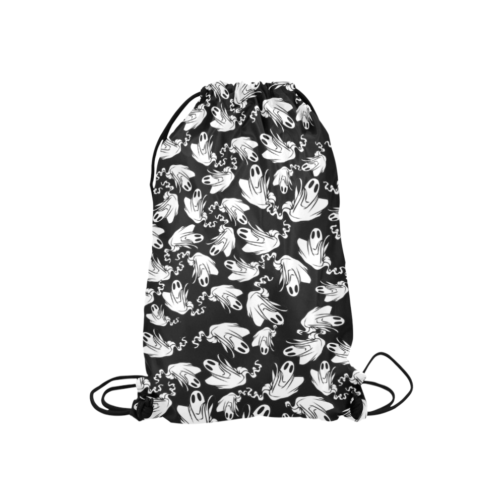 Cute Halloween Ghosts Small Drawstring Bag Model 1604 (Twin Sides) 11"(W) * 17.7"(H)