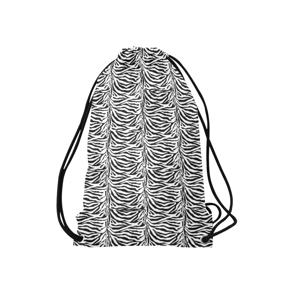 Halloween Zebra Pattern Small Drawstring Bag Model 1604 (Twin Sides) 11"(W) * 17.7"(H)