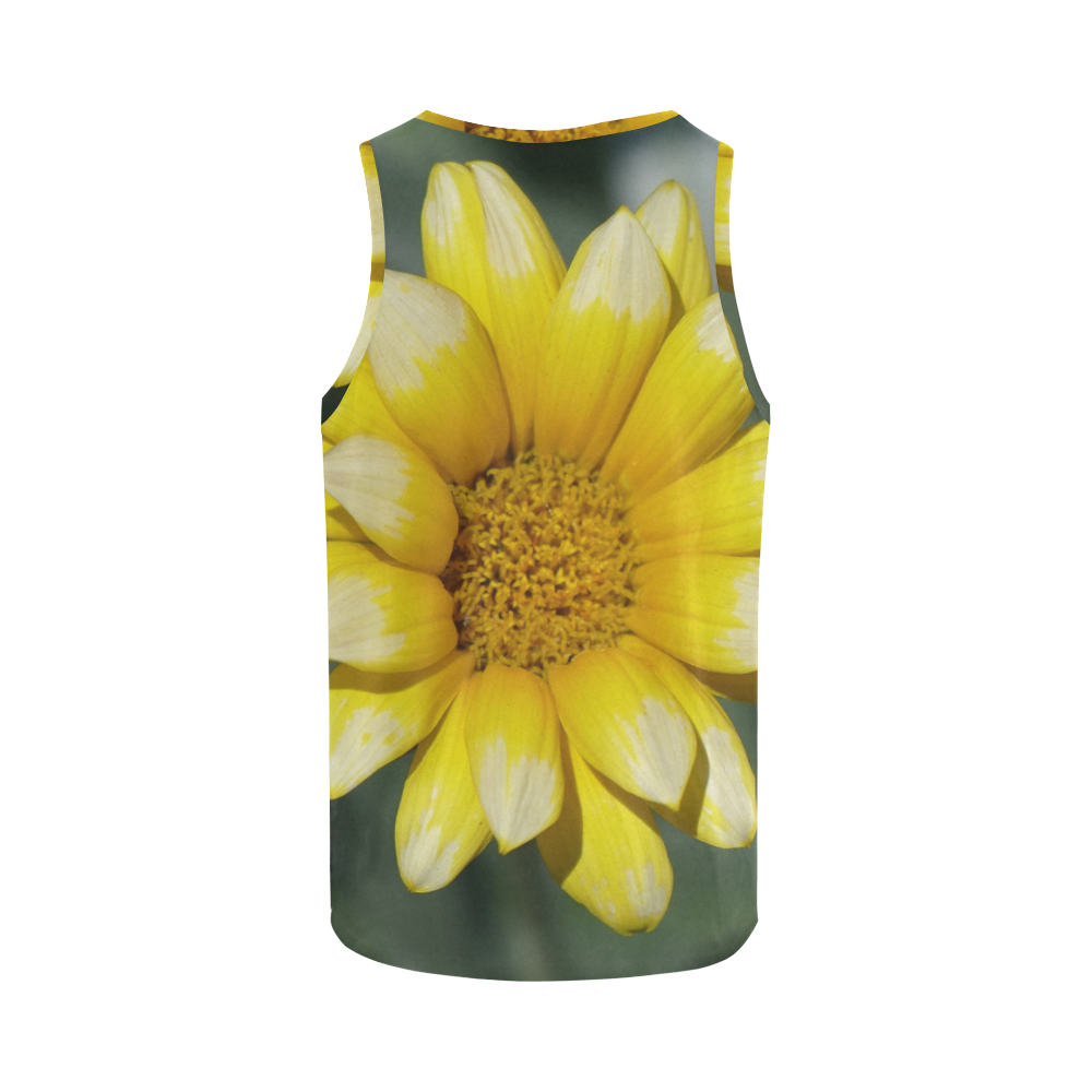 Yellow Flower, floral photo All Over Print Tank Top for Men (Model T43)