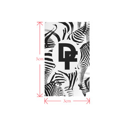 DF Zebra Logo Private Brand Tag on Shower Curtain (3cm X 5cm)