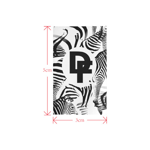 DF Zebra Logo Private Brand Tag on Shower Curtain (3cm X 5cm)