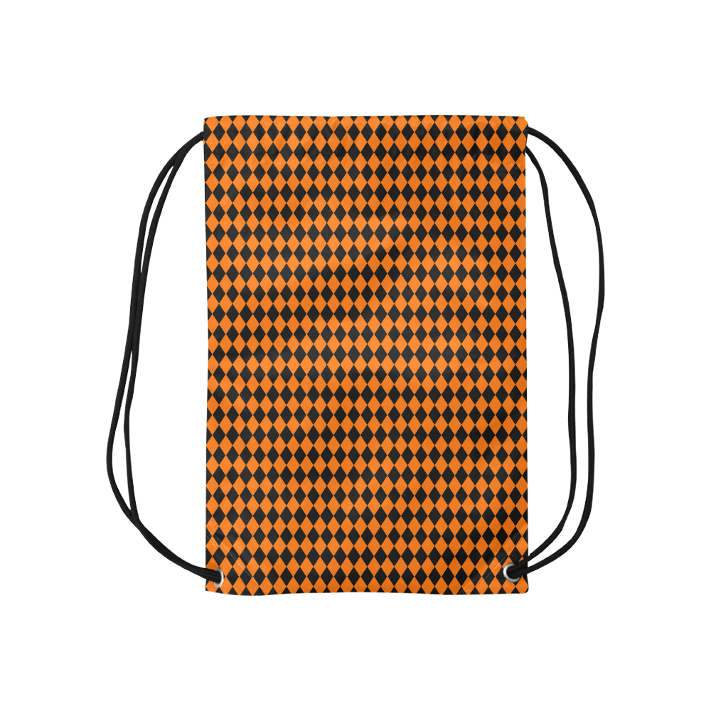 Halloween Diamond Pattern Small Drawstring Bag Model 1604 (Twin Sides) 11"(W) * 17.7"(H)