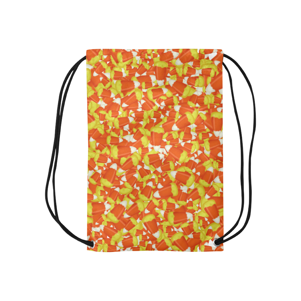 Halloween Candy Corn Small Drawstring Bag Model 1604 (Twin Sides) 11"(W) * 17.7"(H)