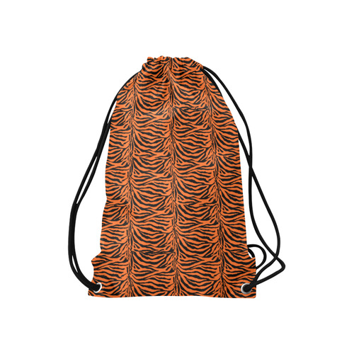 Halloween Zebra Pattern Small Drawstring Bag Model 1604 (Twin Sides) 11"(W) * 17.7"(H)