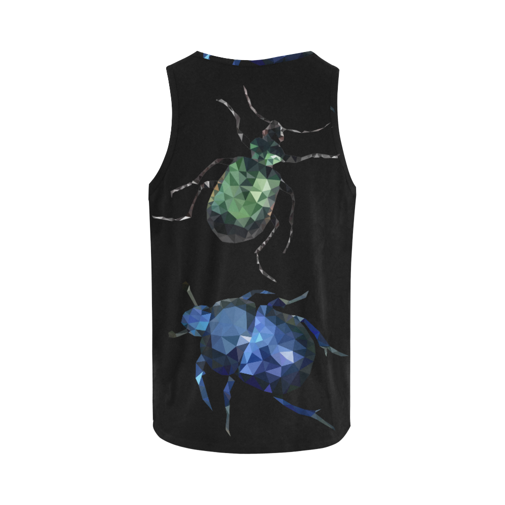 Low poly geometrical green bug All Over Print Tank Top for Men (Model T43)