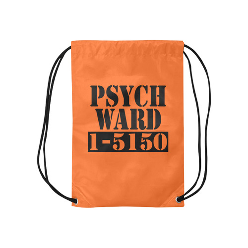 Halloween Psych Ward Costume Small Drawstring Bag Model 1604 (Twin Sides) 11"(W) * 17.7"(H)