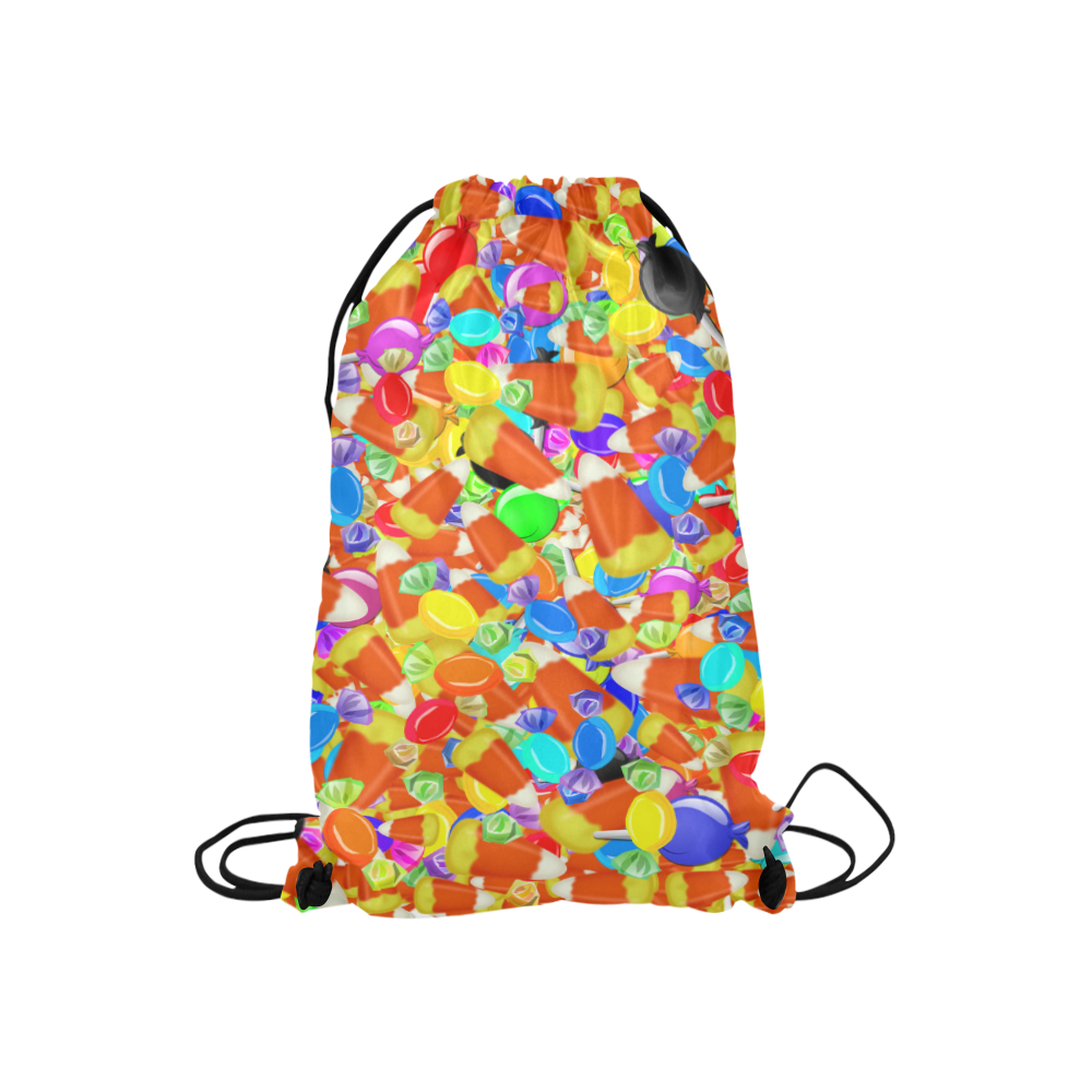Halloween Candy Small Drawstring Bag Model 1604 (Twin Sides) 11"(W) * 17.7"(H)