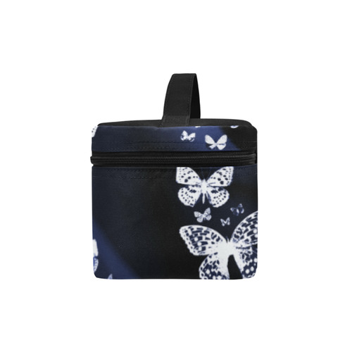 Blue Butterfly Swirl Lunch Bag/Large (Model 1658)
