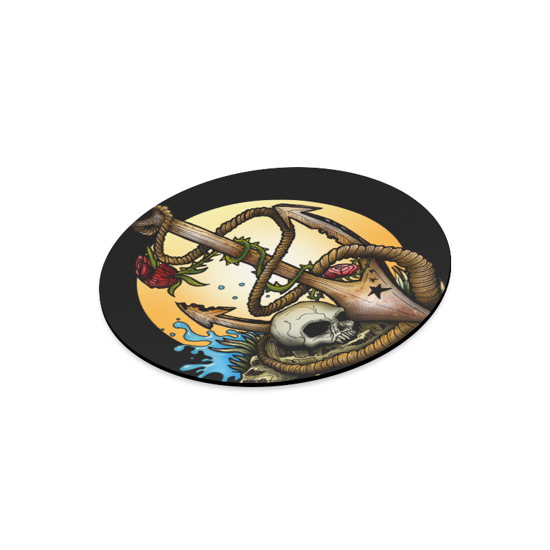 Anchored Round Mousepad