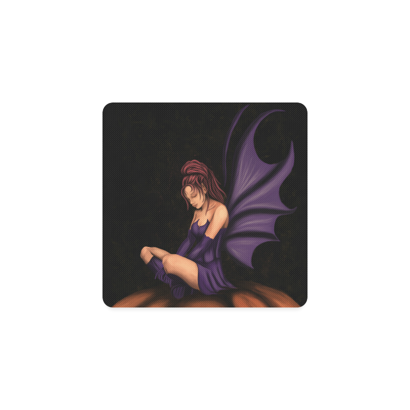 Purple fairy Square Coaster