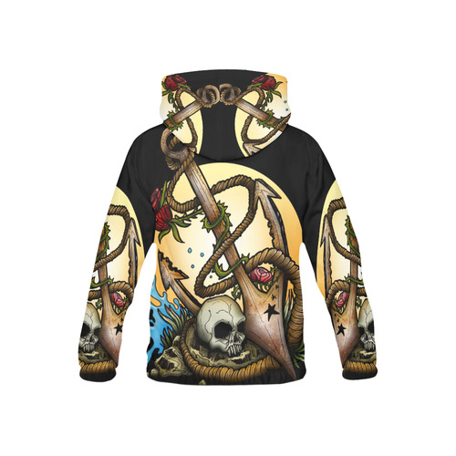 Anchored All Over Print Hoodie for Kid (USA Size) (Model H13)