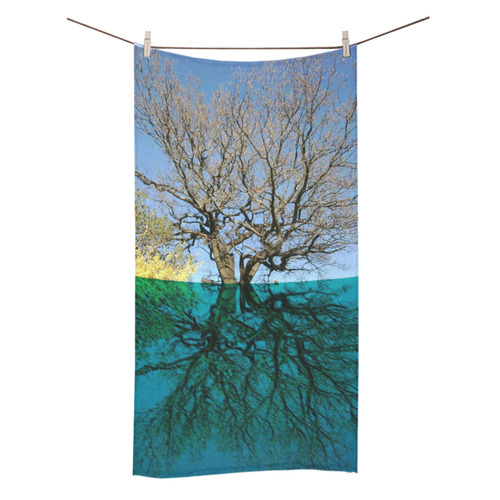 Dancing Tree Reflection Towel Bath Towel 30"x56"