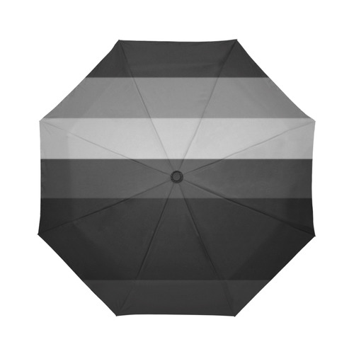 Black & Gray Flag Auto-Foldable Umbrella (Model U04)