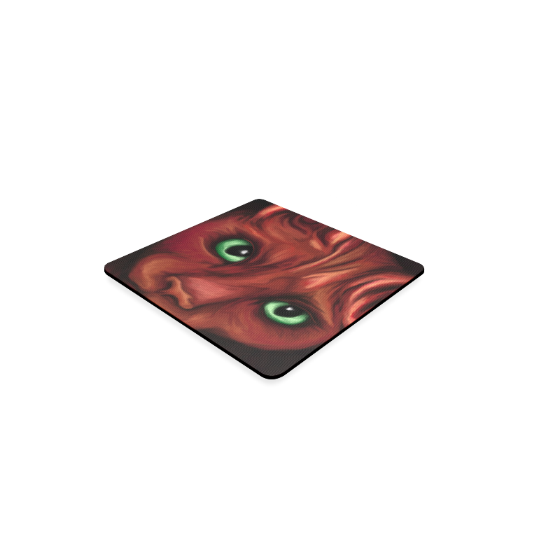 Red cat Square Coaster