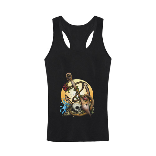 Anchored Men's I-shaped Tank Top (Model T32)