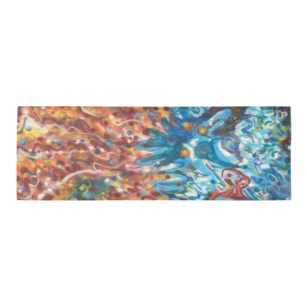Life Ignition Mural Art side 1 Area Rug 9'6''x3'3''