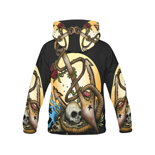 Anchored All Over Print Hoodie for Men (USA Size) (Model H13)