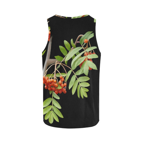 Rowan tree plant watercolor All Over Print Tank Top for Women (Model T43)