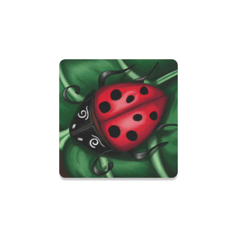 Ladybug Square Coaster