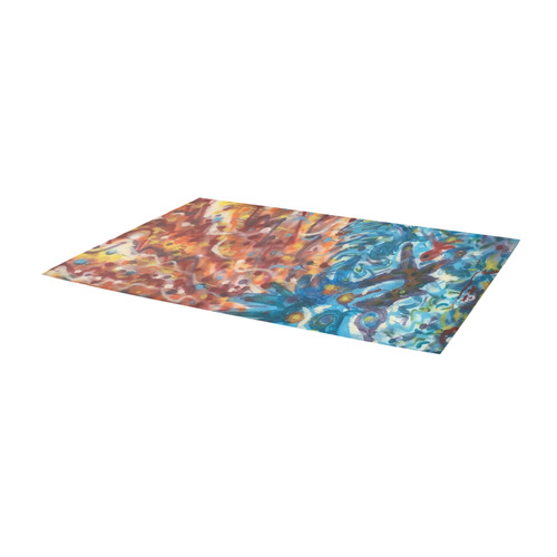 Life Ignition Mural Art side 2 Area Rug 9'6''x3'3''