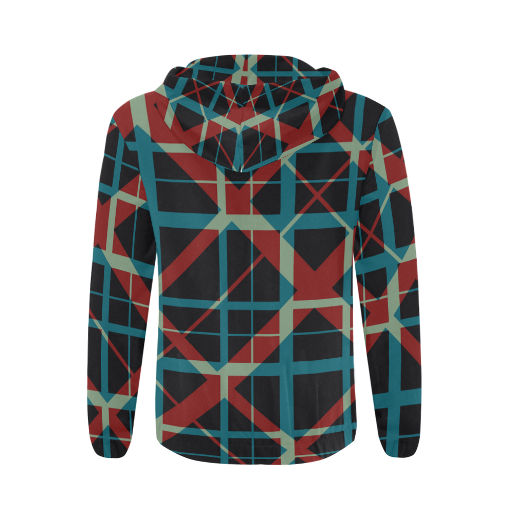 Plaid I Hipster style plaid pattern All Over Print Full Zip Hoodie for Men (Model H14)