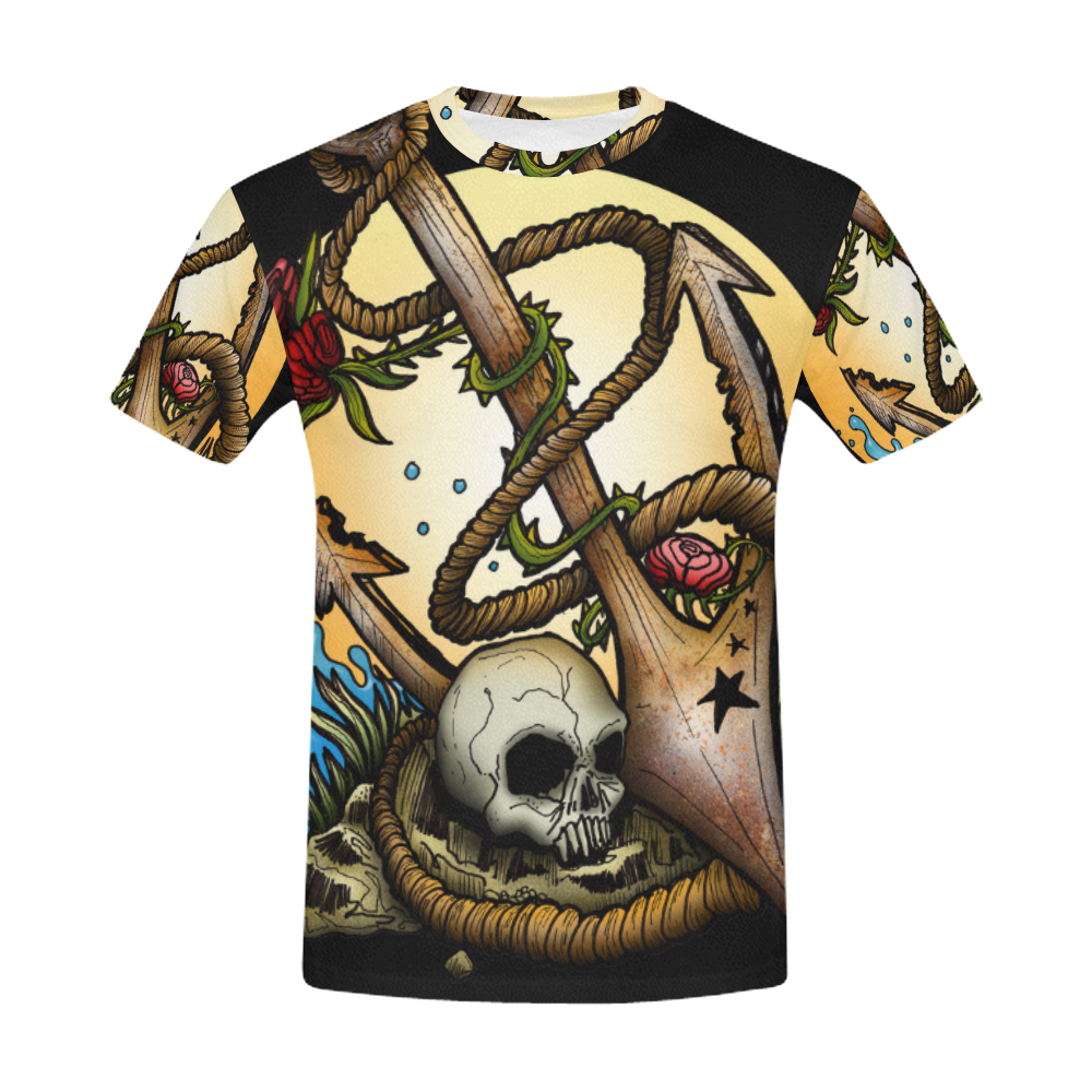 Anchored All Over Print T-Shirt for Men (USA Size) (Model T40)