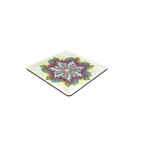 Mandala Flower Square Coaster