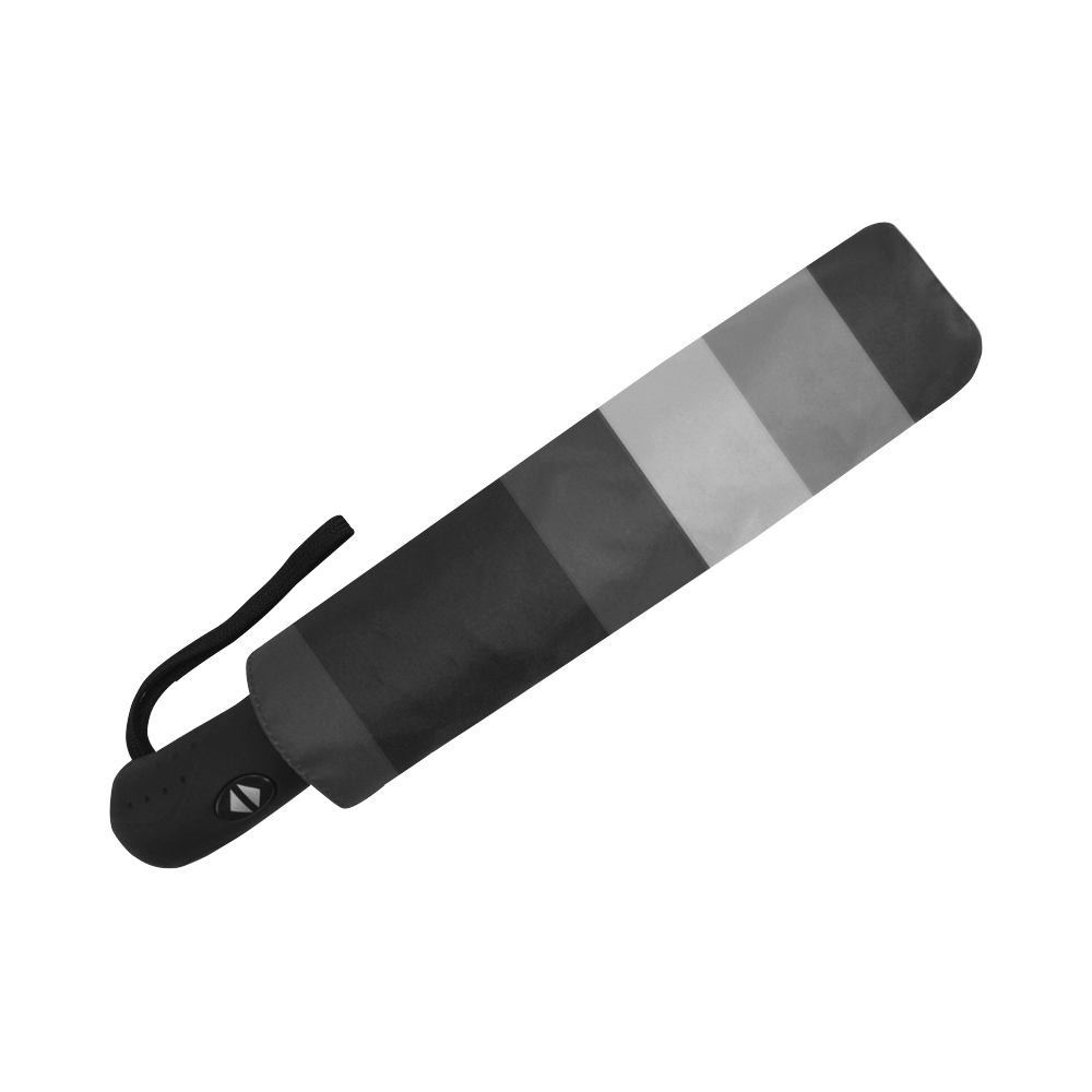 Black & Gray Flag Auto-Foldable Umbrella (Model U04)