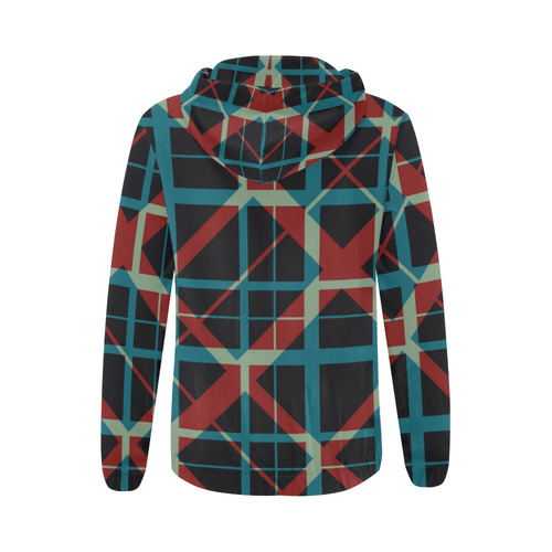 Plaid I Hipster style plaid pattern All Over Print Full Zip Hoodie for Women (Model H14)