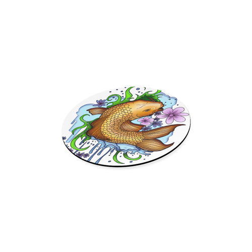 Koi Fish Round Coaster