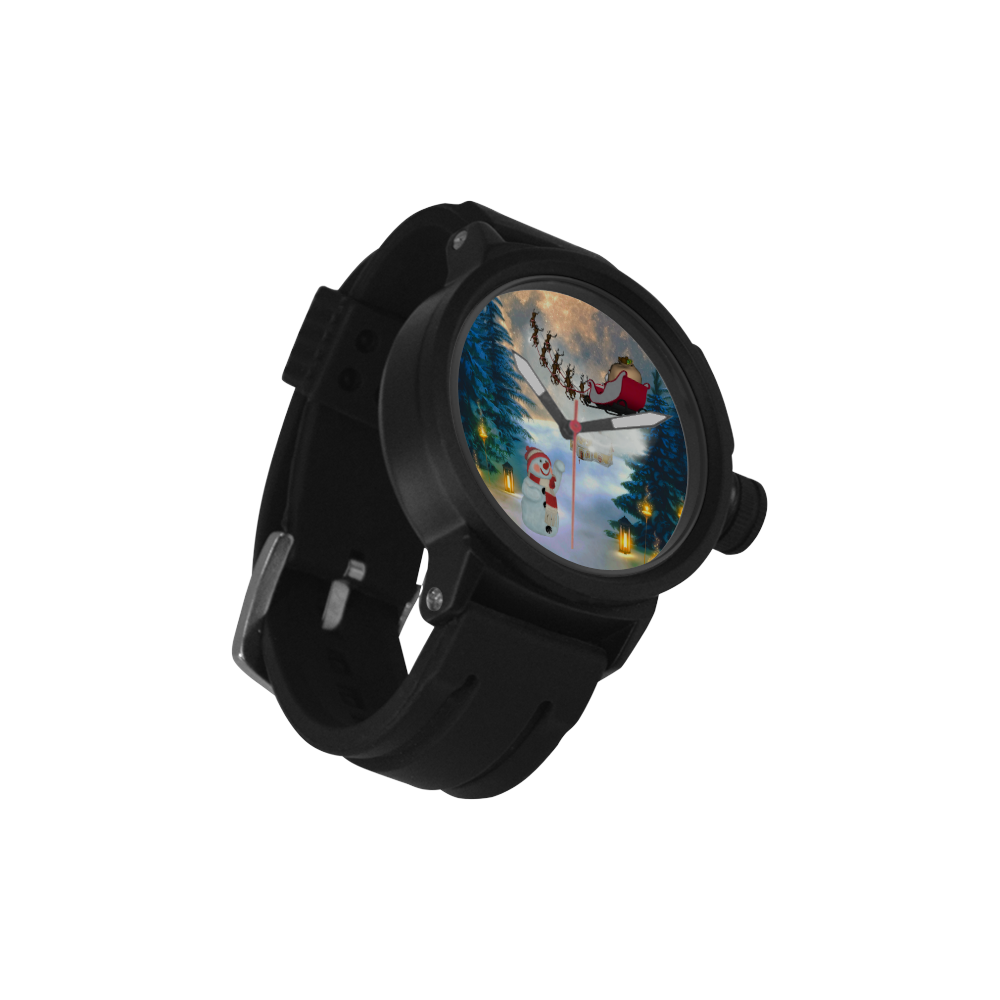 Santa Claus in the night Men's Sports Watch(Model 309)