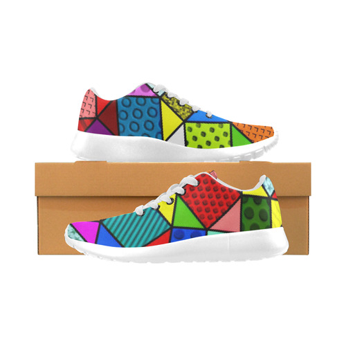funny doodle pattern 11163A Kid's Running Shoes (Model 020)