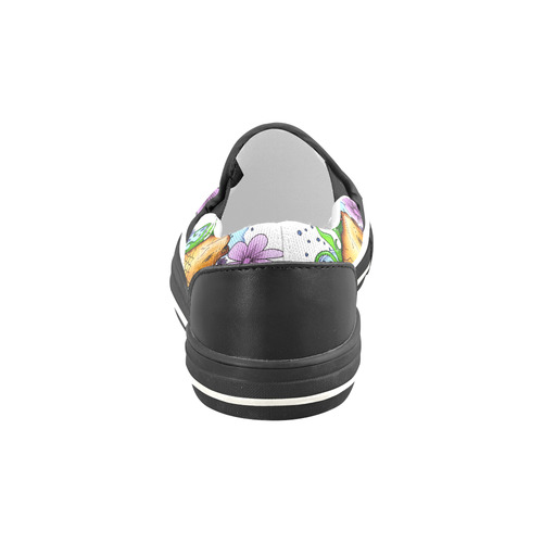 Koi Fish Slip-on Canvas Shoes for Kid (Model 019)