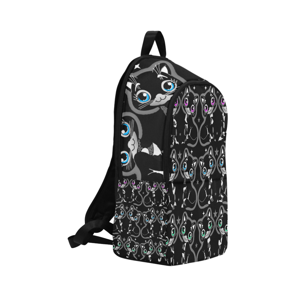 The eyes of the pussy cat Fabric Backpack for Adult (Model 1659)