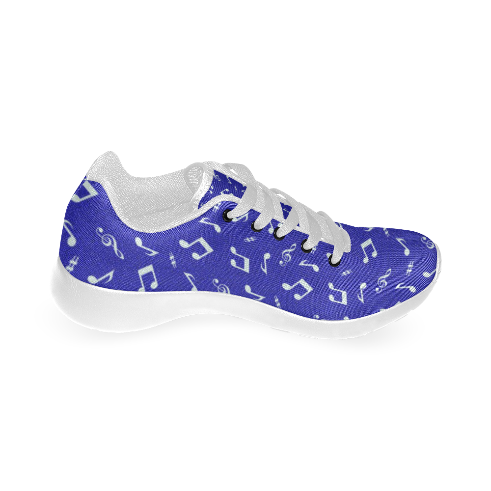 cute music pattern A Kid's Running Shoes (Model 020)