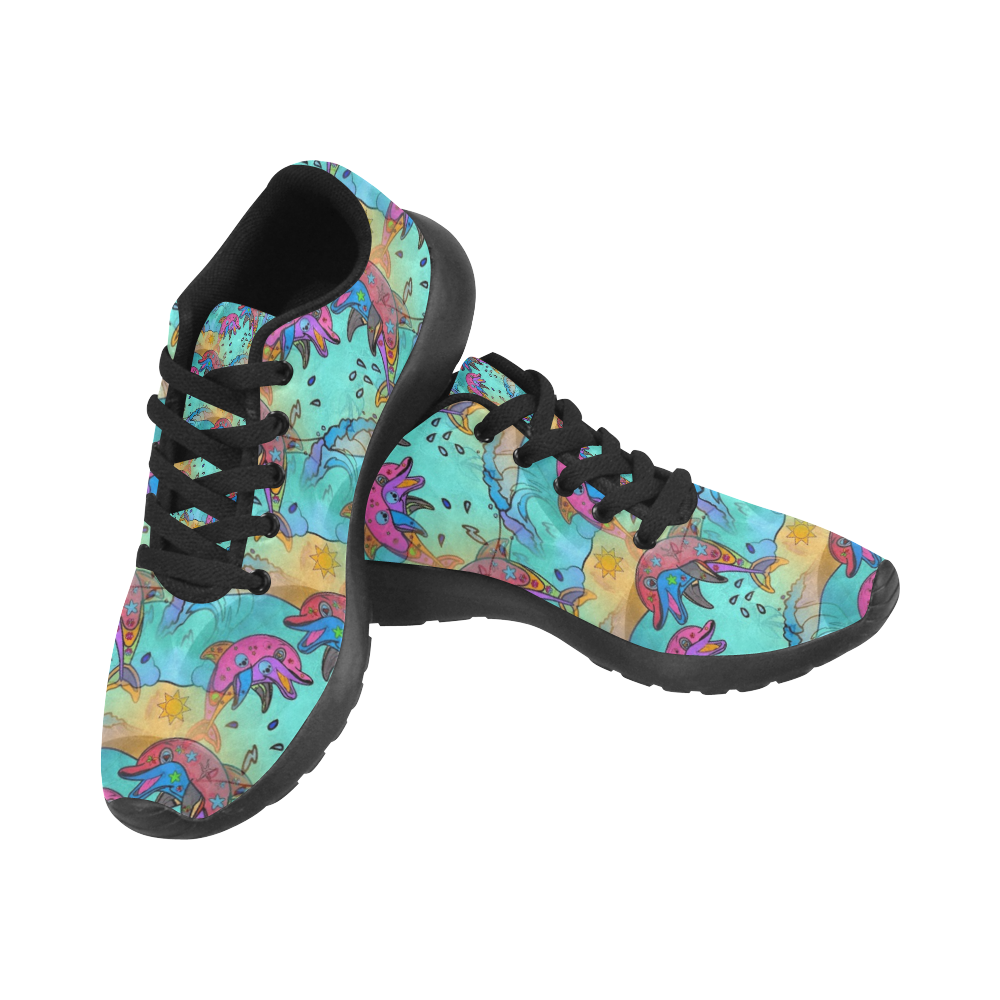 Dolphin by Nico Bielow Kid's Running Shoes (Model 020)